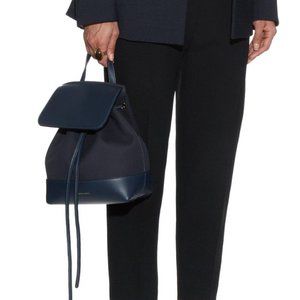 Mansur Gavriel Mini Canvas And Leather Backpack